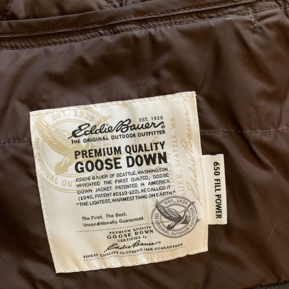Eddie Bauer Goose Down Quilted Puffer Vest - Picture 8 of 12